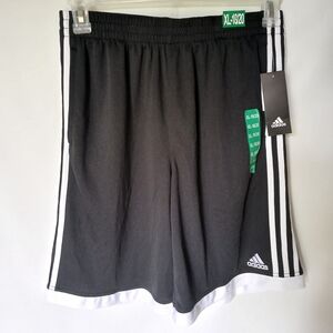 Adidas  Shorts Youth XL/TG/EG 18/20 Black/White With Stripes